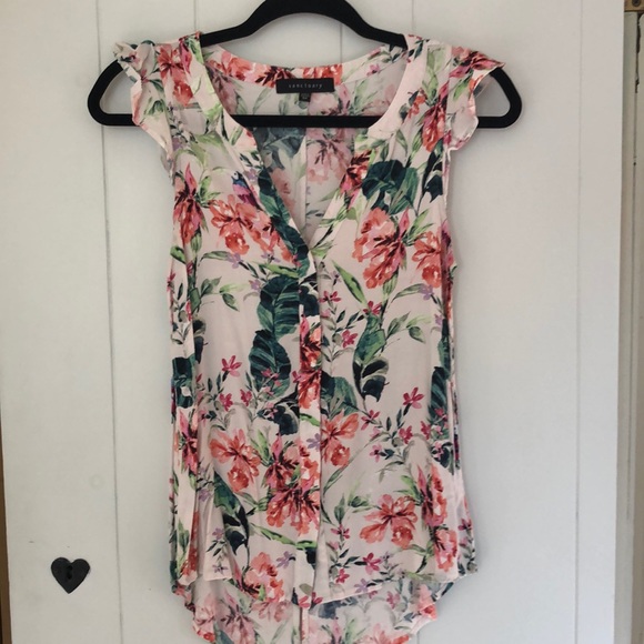 Floral sleeveless blouse - Picture 2 of 9